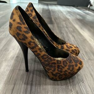 Rue21 Brown Leopard Print Heels